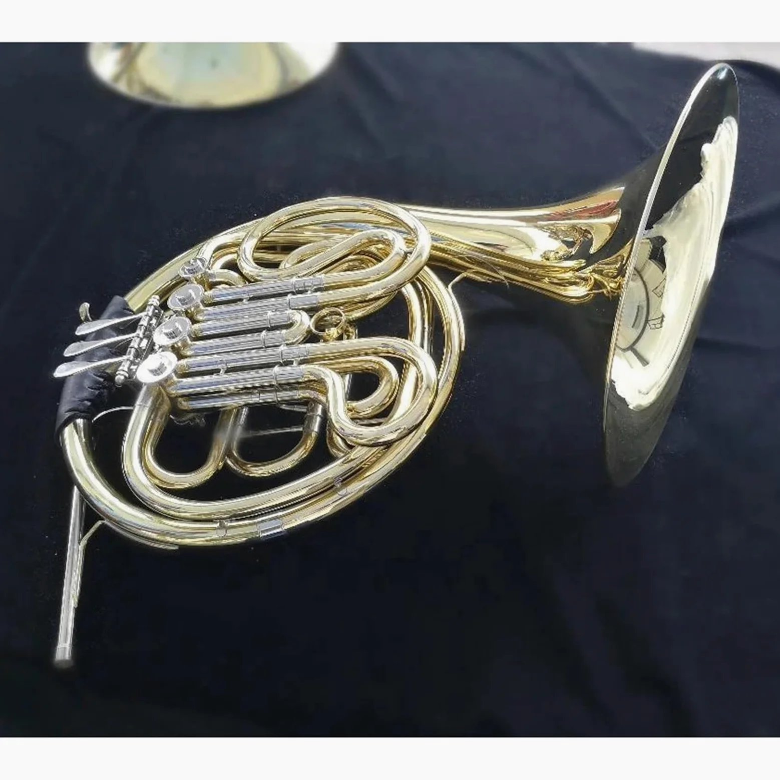 Róg Francuski Instrumenty Muzyczne Profesjonalny Złoty Lakierowany F Bb Klucz Podwójny Róg Francuski Z 4 Klawiszami