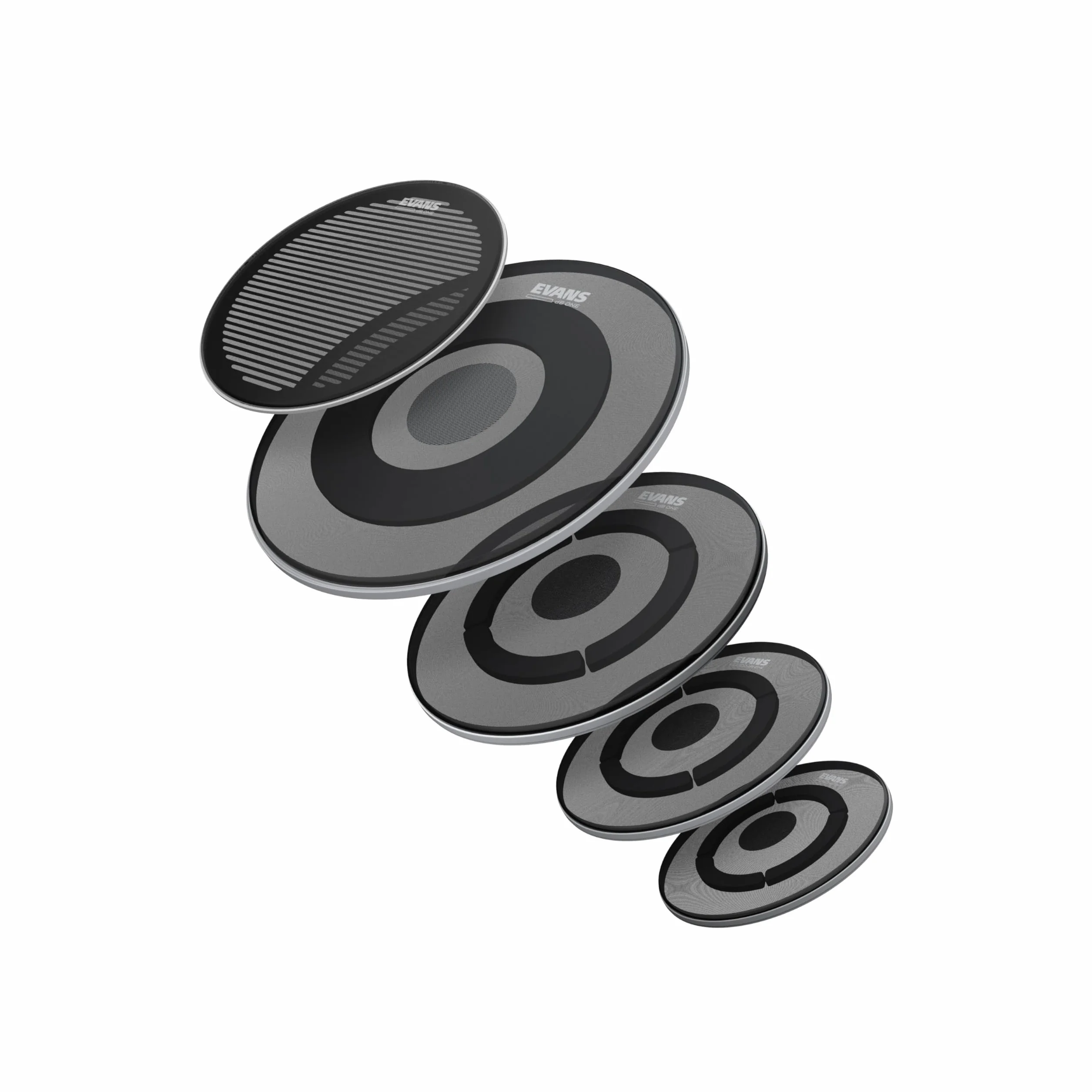 Evans dB One Drum Head Rock + 35.6 cm 55.9 cm i dB One Cymbals Pack
