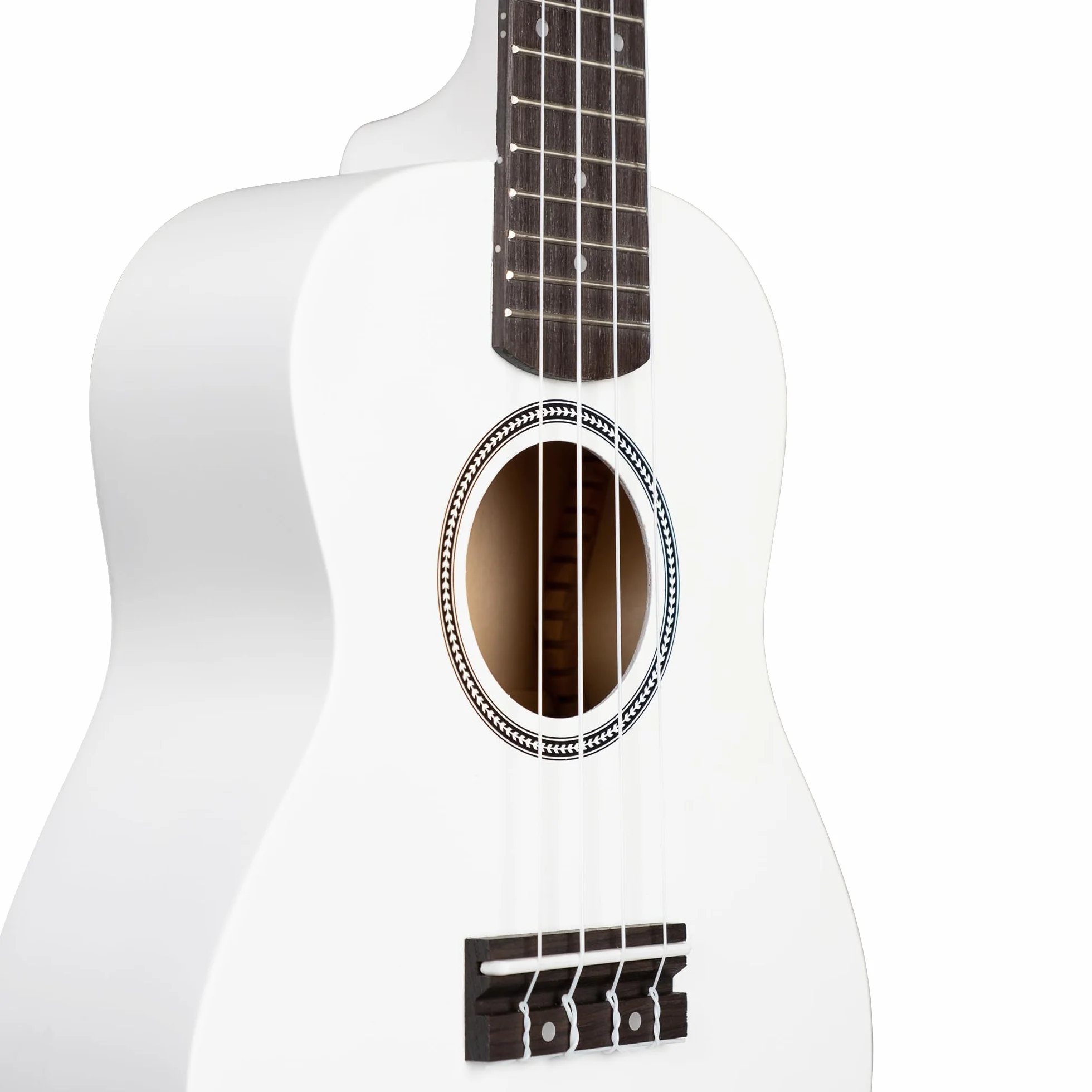 Concert Ukulele Linden White Set (w zestawie torba, 3 i, książka, tuner)