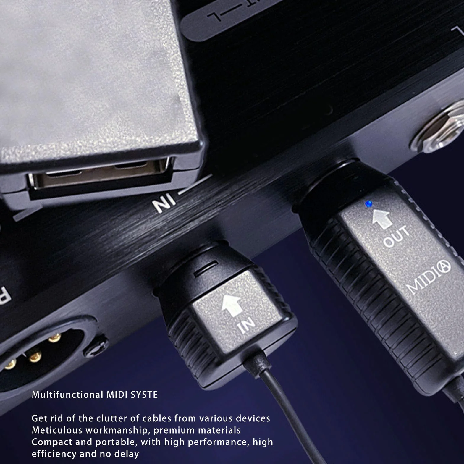 Adapter Bezprzewodowy MIDI Bezprzewodowy System Transmisji MIDI MIDI na USB Kontroler MIDI Plug and Play dla Pianina Cyfrowego Klawiatura do Urządzenia MIDI dla Systemu OS X dla
