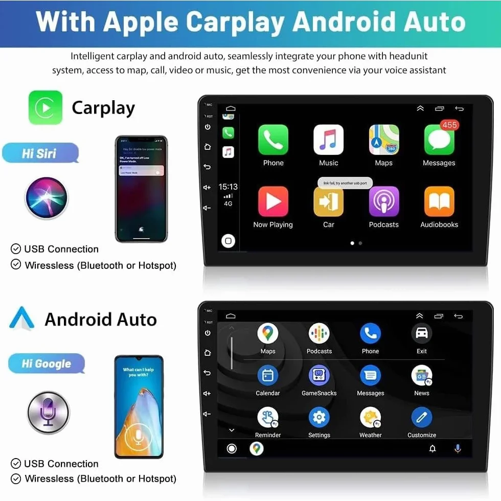 4 + 64 G Android 13 radio samochodowe do T6 Transporter Multivan 2016-2022 Carplay, ekran dotykowy o przekątnej 9 cali, bezprzewodowy Carplay, Android Auto Radio, Bluetooth, WiFi, GPS, HiFi RDS, FM