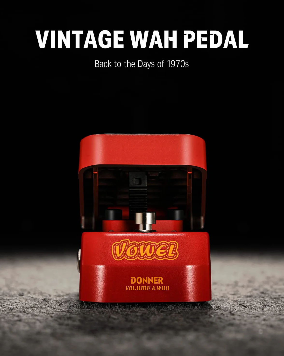 Donner samogłoska mini aktywny Wah Volume Effect pedał gitarowy 2 w 1
