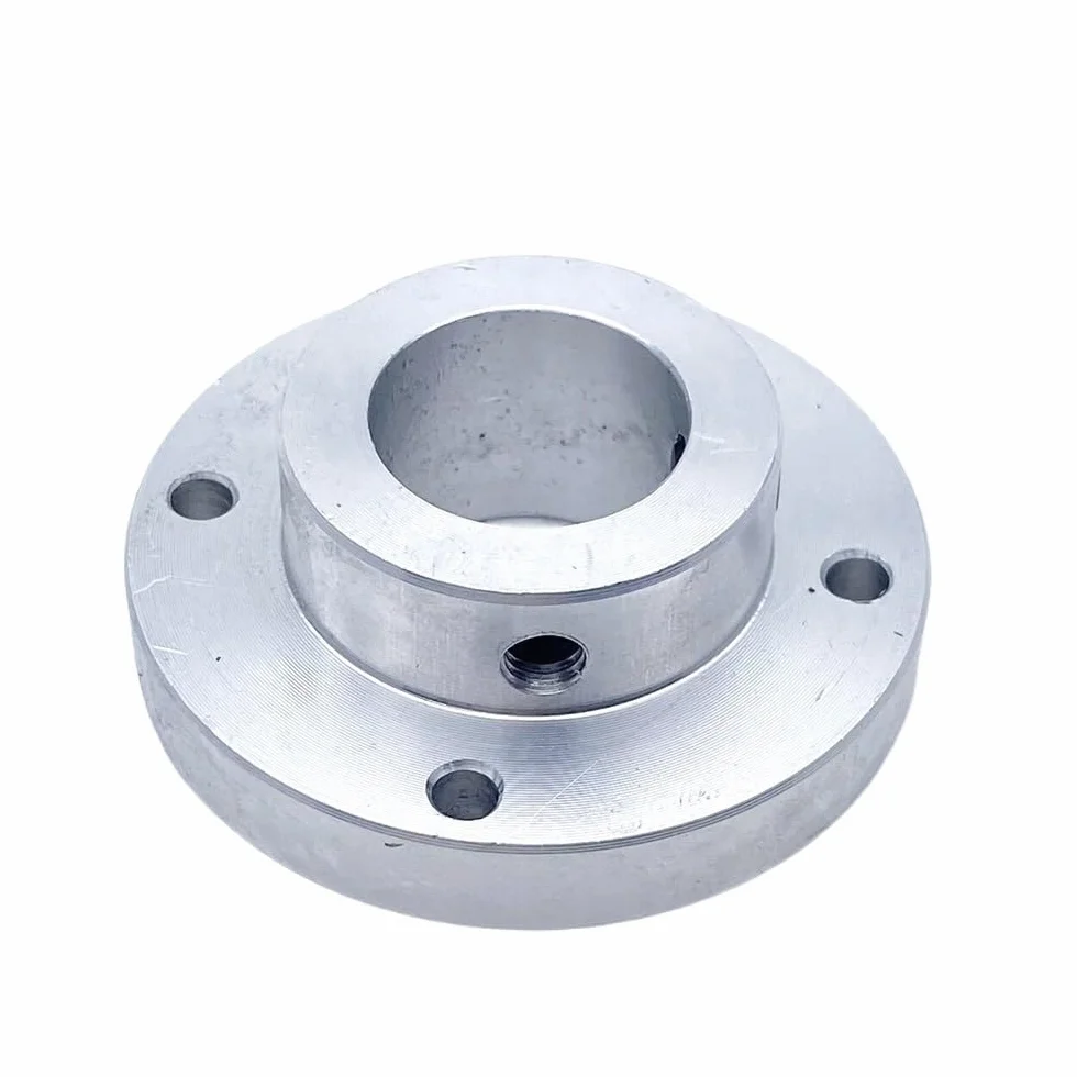 50mm Aluminum Alloy Flange Coupling 8mm 9mm 10mm 11mm Hole with Keyway Rigid Transmission Shaft Connection Połączenie osi(15mm bore 5mm Keyway)