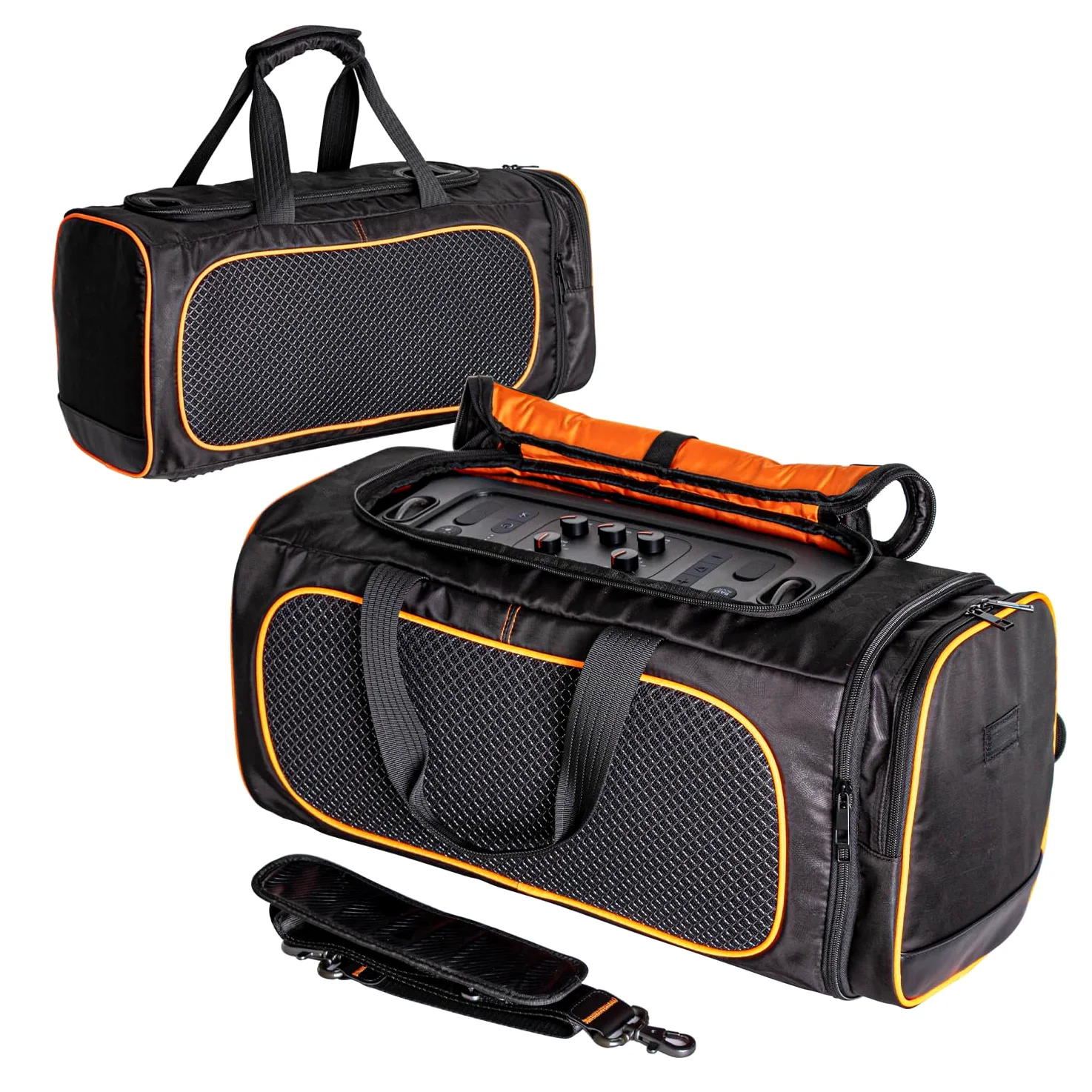 Futerał Etui Torba Transportowa Wytrzymały Pokrowiec Plecak na Ramię do JBL PartyBox On-The-Go/On-The-Go Essential Głośnik Bluetooth,Czarny