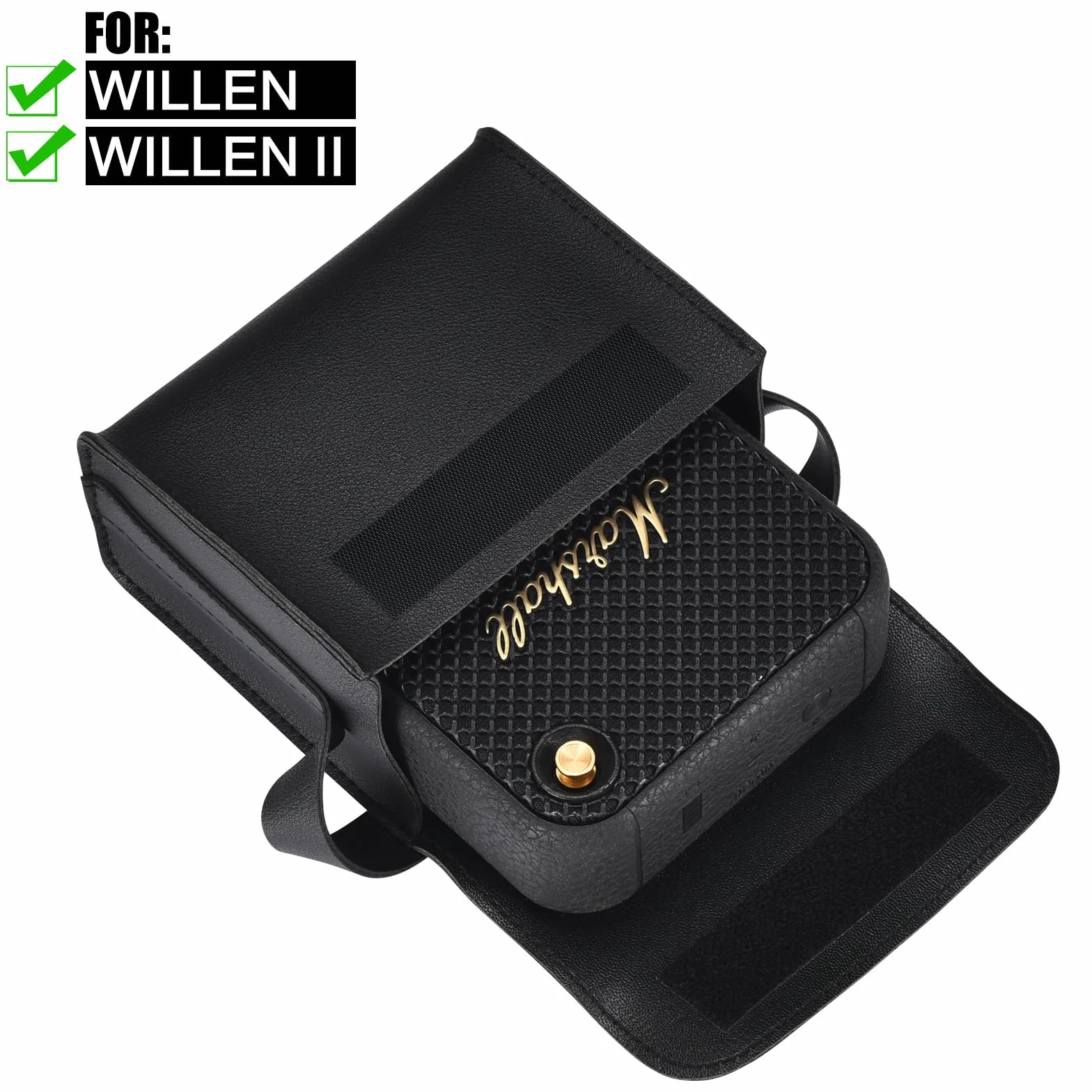 Etui Ochronne do Marshall Willen 1/Willen 2 Głośnik Bluetooth,do Marshall Willen I/II Torba futerał Walizce Akcesoria(Czarny)