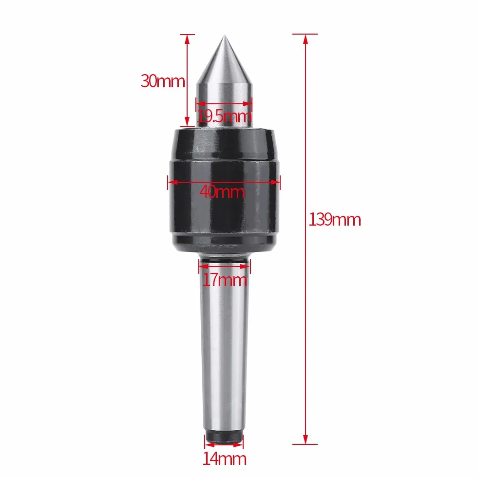 MK2 Live Center mitlaufende Körnerspitze Precision Revolving Stahl Punkt 60 Grad für Machine Taper CNC Drehmaschine Werkzeug