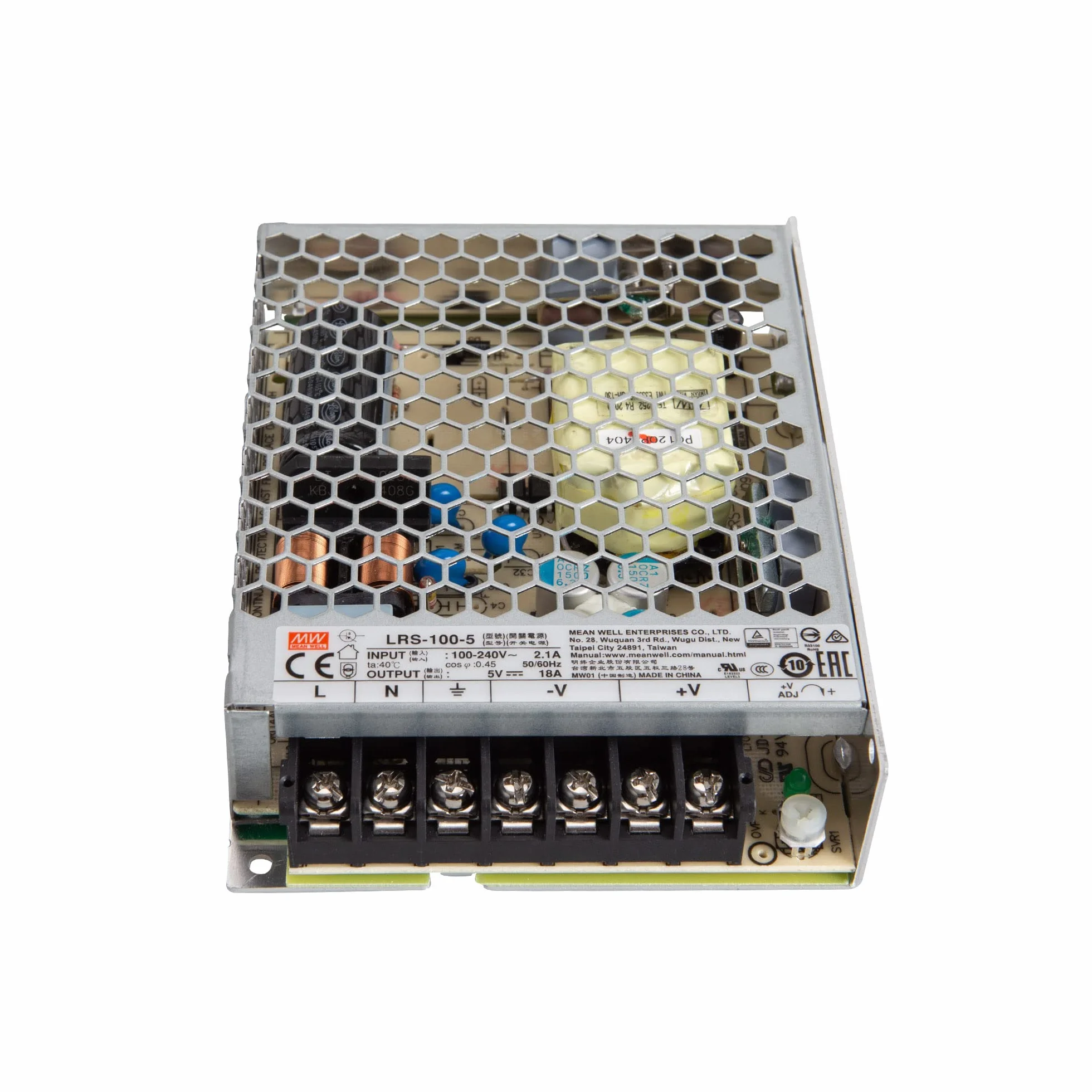 Mean Well LRS-100-5 zasilacz impulsowy case 5V/DC/0-18/ 90W