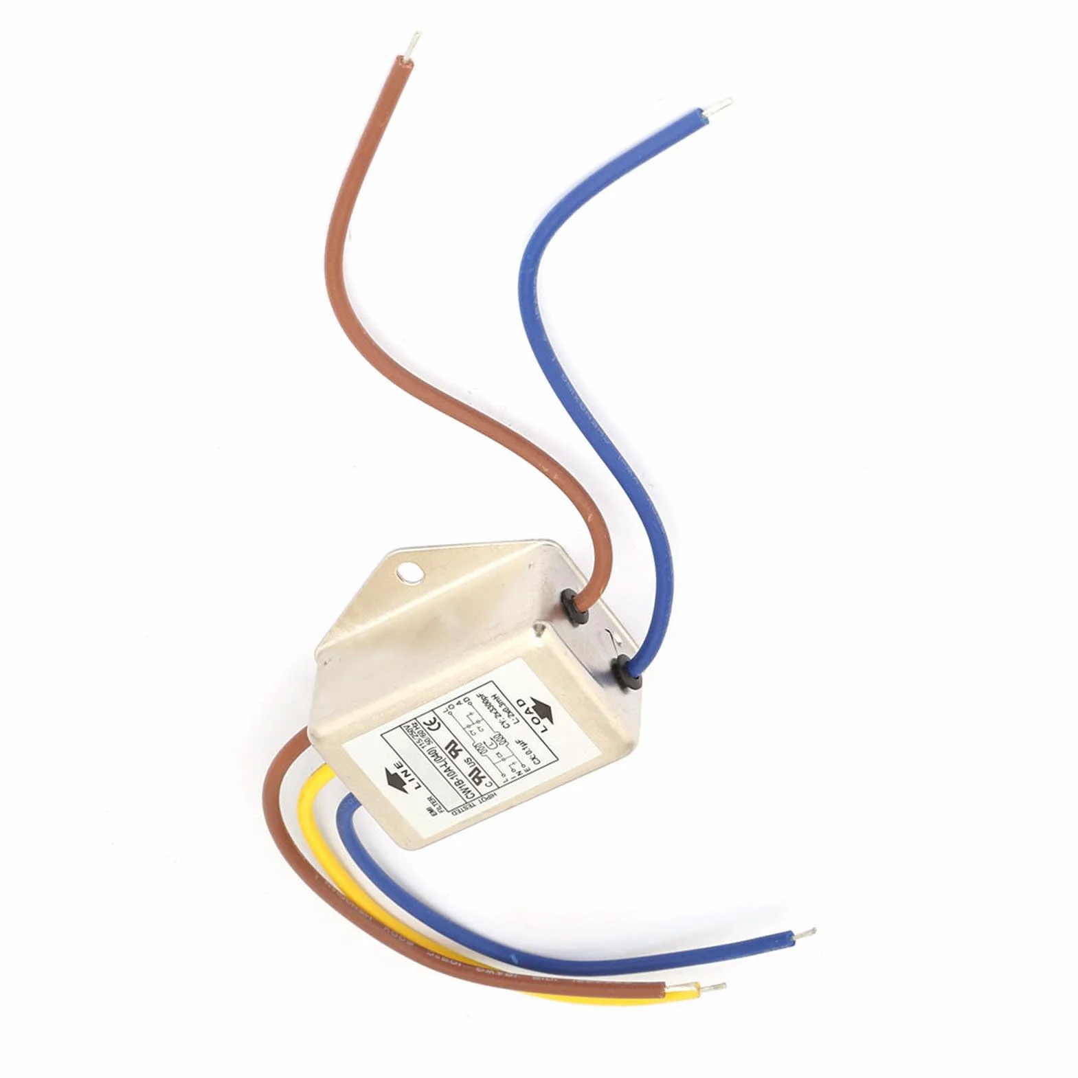 Filtr EMI 125 V 250 V filtr jednofazowy filtr mocy EMI filtr zakłóceń elektromagnetycznych CW1B-10A-L