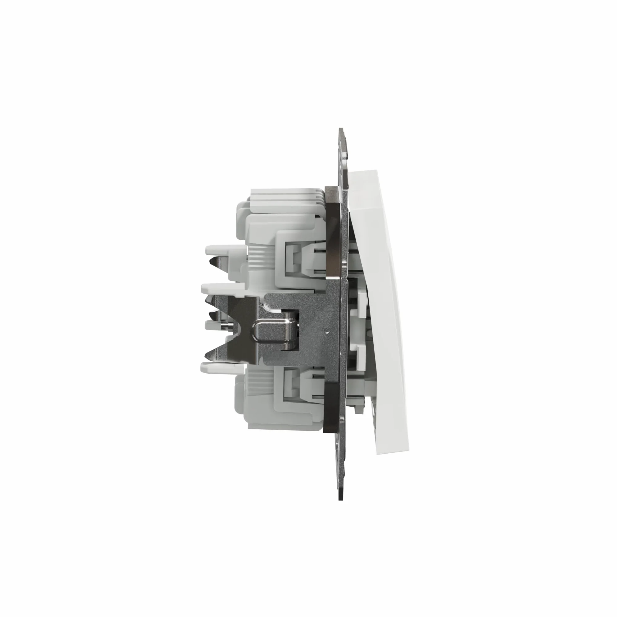 Schneider Electric Asfora EPH0670121D przełącznik podwójny. podtynkowy 10 AX- 250 V, zaciski wtykowe, biały