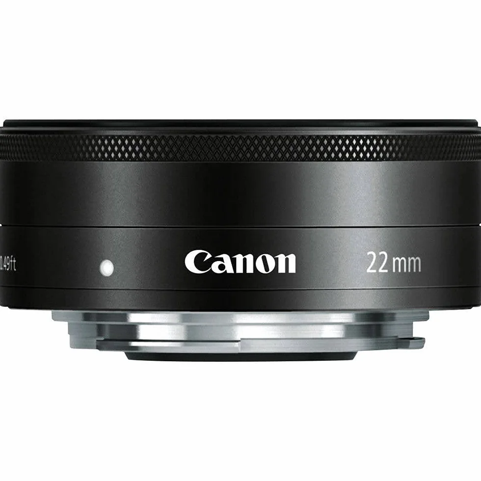 Canon Ef-M 22Mm F/2 Stm 5985B005AA Płaski Obiektyw Szerokokątny, Czarny