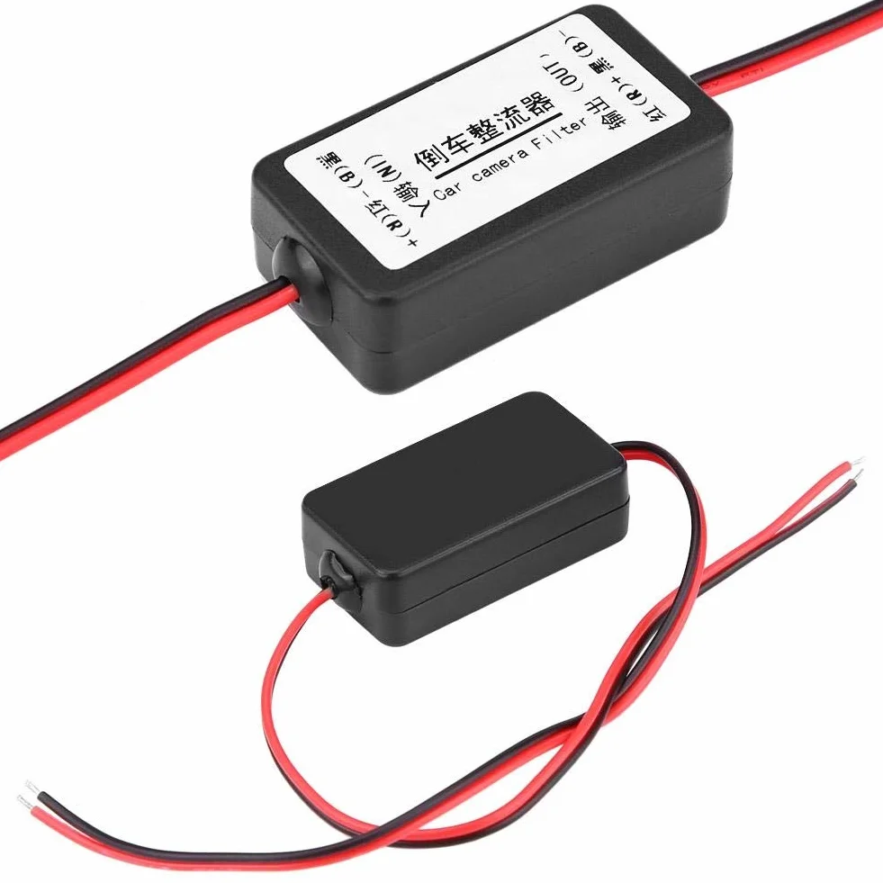 DEWIN filtr kamery cofania, 12 V DC, przekaźnik mocy, filtr kondensatora, prostownik