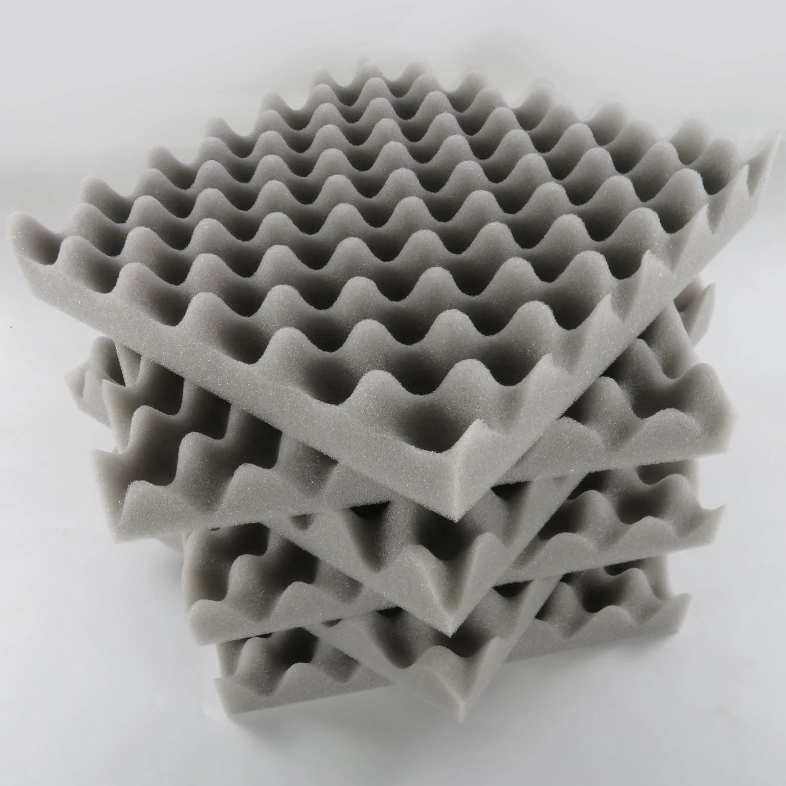12 sztuk akustycznych płyt piankowych do jajek, pianka akustyczna, 30 x 30 x 5 cm, do domu, studia teatralnego, KTV, do kontroli akustycznej i redukcji szumów (szare)