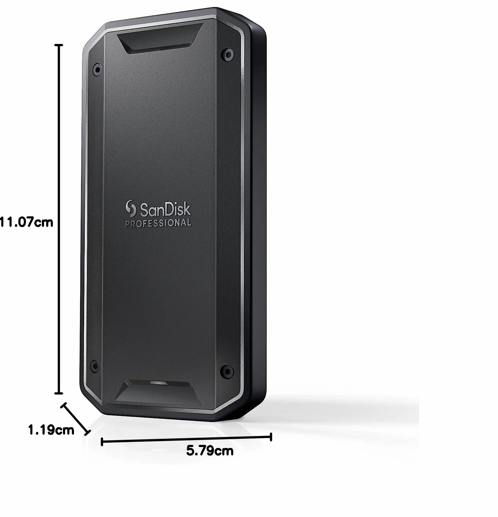 SanDisk Professional Zewnętrzny dysk SSD 4TB PRO-G40, przenośny dysk SSD, do 3000 MB/s, dysk półprzewodnikowy, Thunderbolt 3 (40 Gb/s), USB-C (10 Gb/s), bardzo wytrzymały IP68 odporność na kurz/wodę.