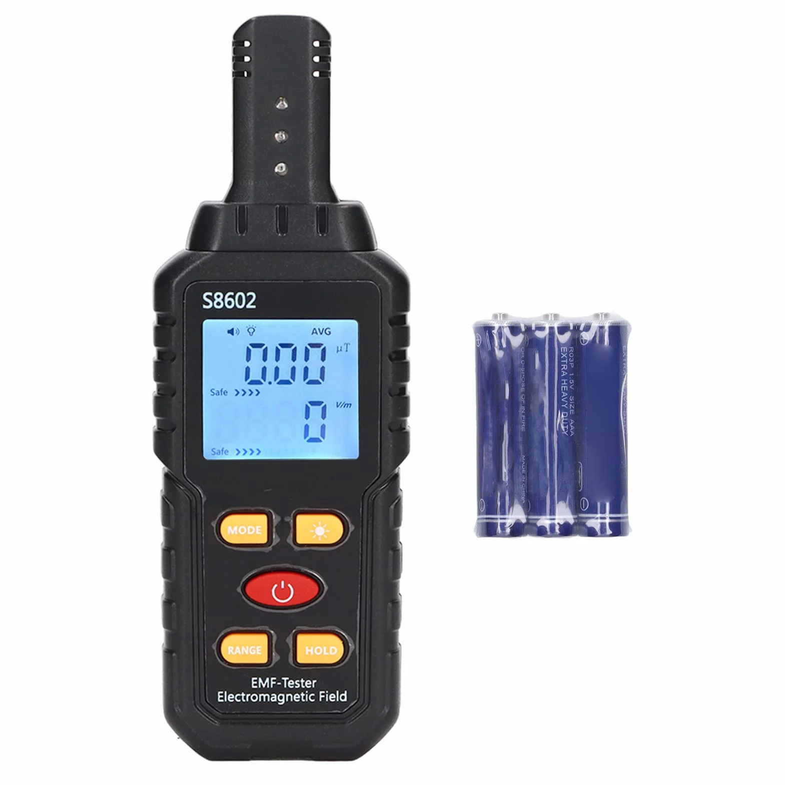 Detektor EMF Ręczny Tester Promieniowania Elektromagnetycznego Detektor LCD EMF Miernik Pola Magnetycznego Wyświetlacz Cyfrowy Inspekcje EMF