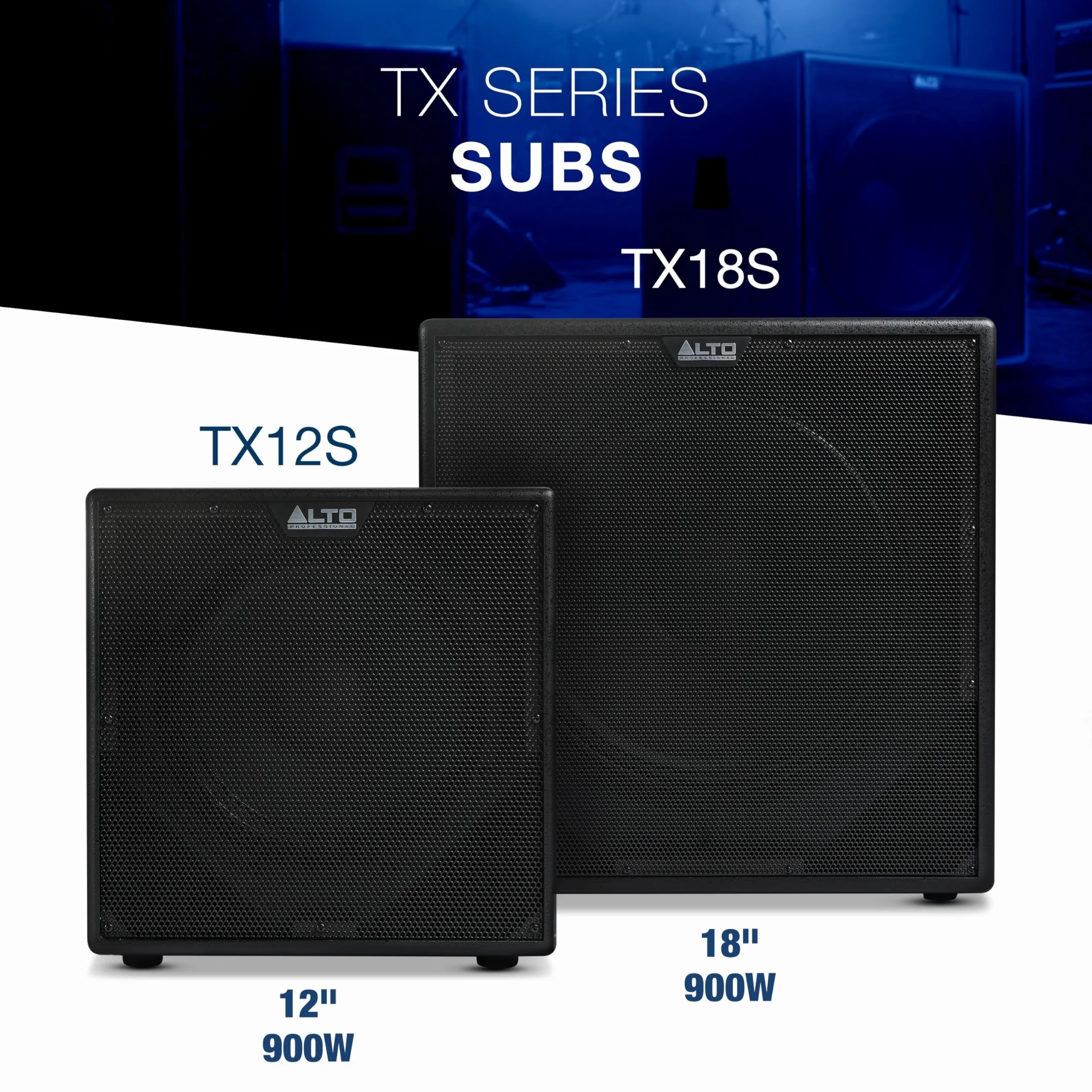 ALTO TX18S Subwoofer 900W 18" Aktywny Głośnik PA, Nagłośnienie z Procesorem DSP z 3-calową Cewką Drgającą, Basy, Łatwa Konfiguracja