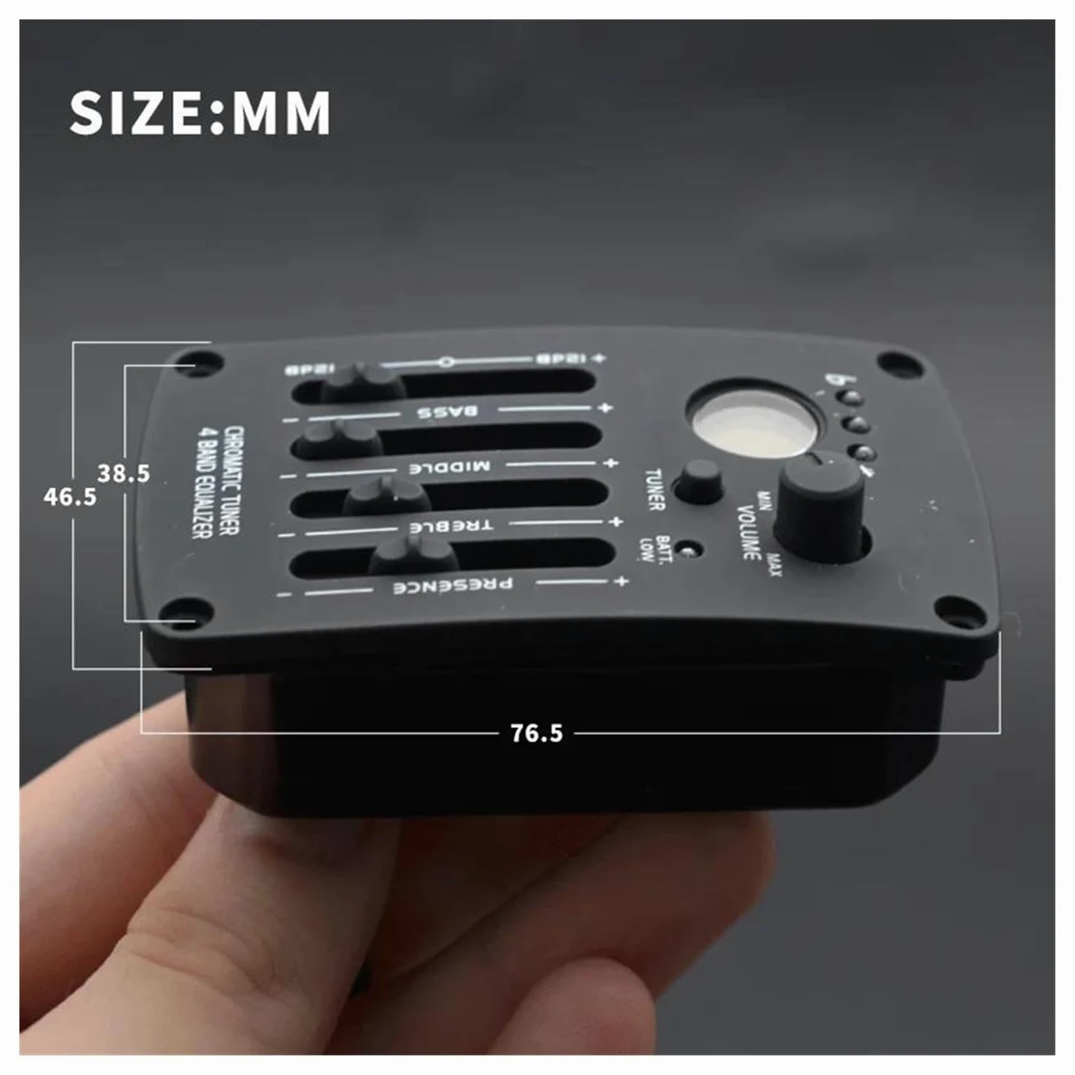 Zestaw przetworników do gitary akustycznej 5/10 Sztuk Przedwzmacniacz Gitary Akustycznej 4 Zespoły Korektor EQ Pickup Przedwzmacniacz Piezoelektryczny Z Tunerem LCD Części Do Gitary(5)