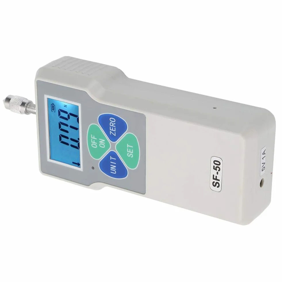 Przenośny tester push-and-pull Fafeicy SF-50, cyfrowy miernik siły, zintegrowany czujnik o wysokiej czułości, 50N 100-240V (wtyczka EU)