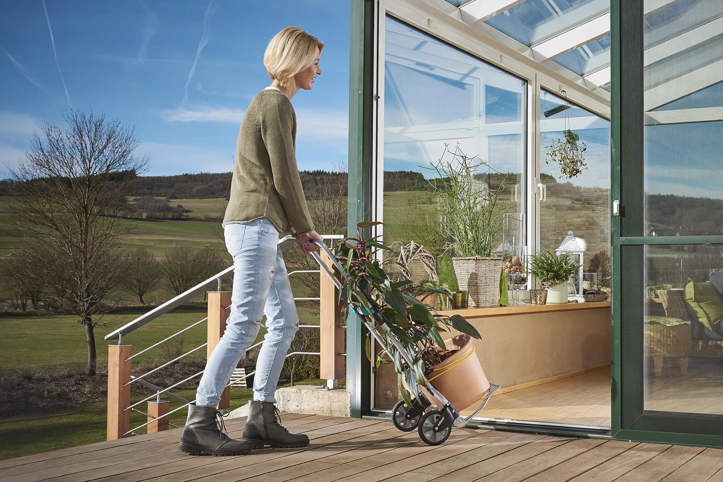 wolfcraft System transportowy TS 600 I 5505000 I Przenośny wózek transportowy - składany i stabilny