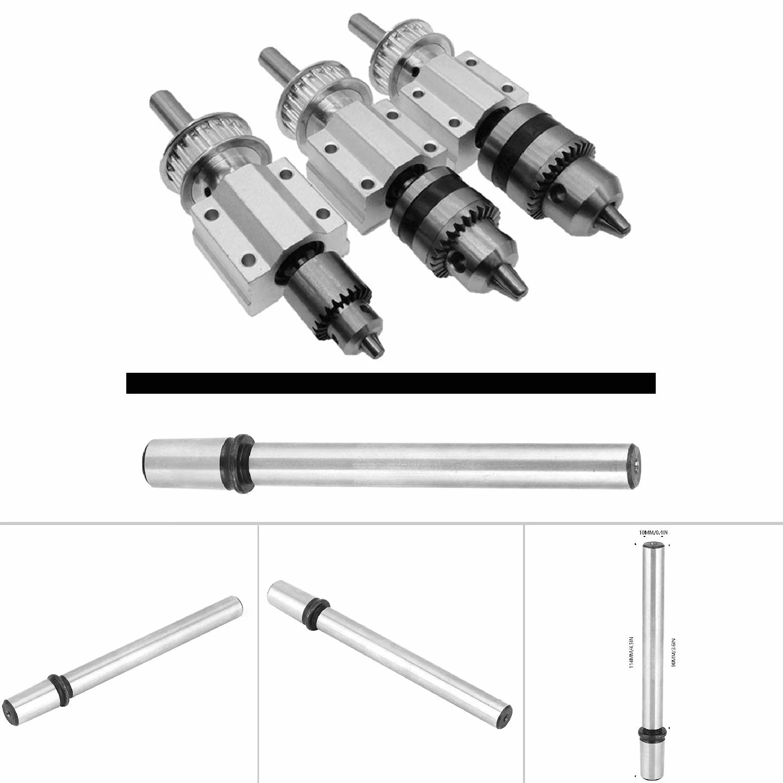Uchwyt Wiertarski Arbor, B10 B12 B16 ze Stali Węglowej Stożek Morse'a Uchwyt Wiertarski Arbor Adapter,(B12), Uchwyty wiertarskie/klucze uchwytów
