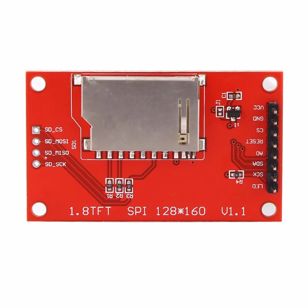 Moduł wyświetlacza LCD 1,8 cala 128x160 SPI TFT ST7735 51 / AVR / STM32 / ARM 8/16 bit