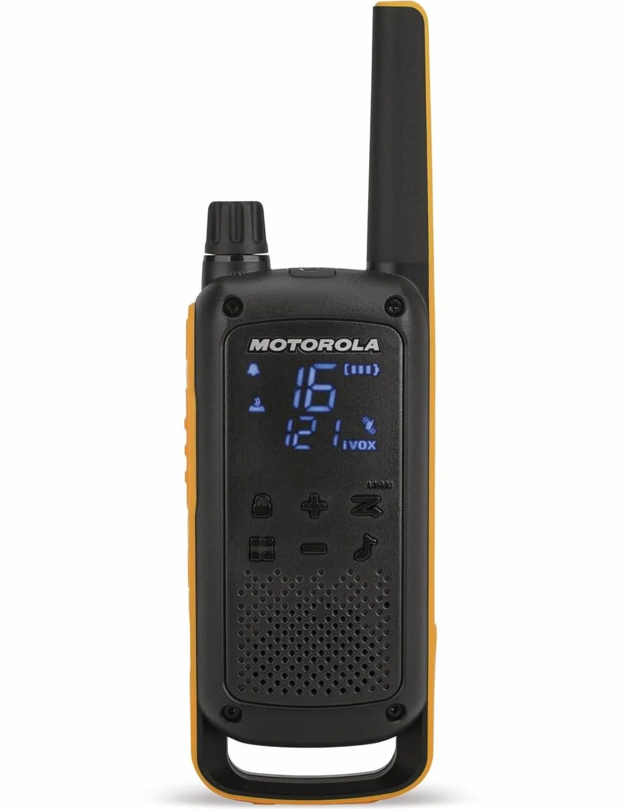 Motorola T82 Extreme Krótkofalówka, Czarny/Pomarańczowy, 2 Sztuki