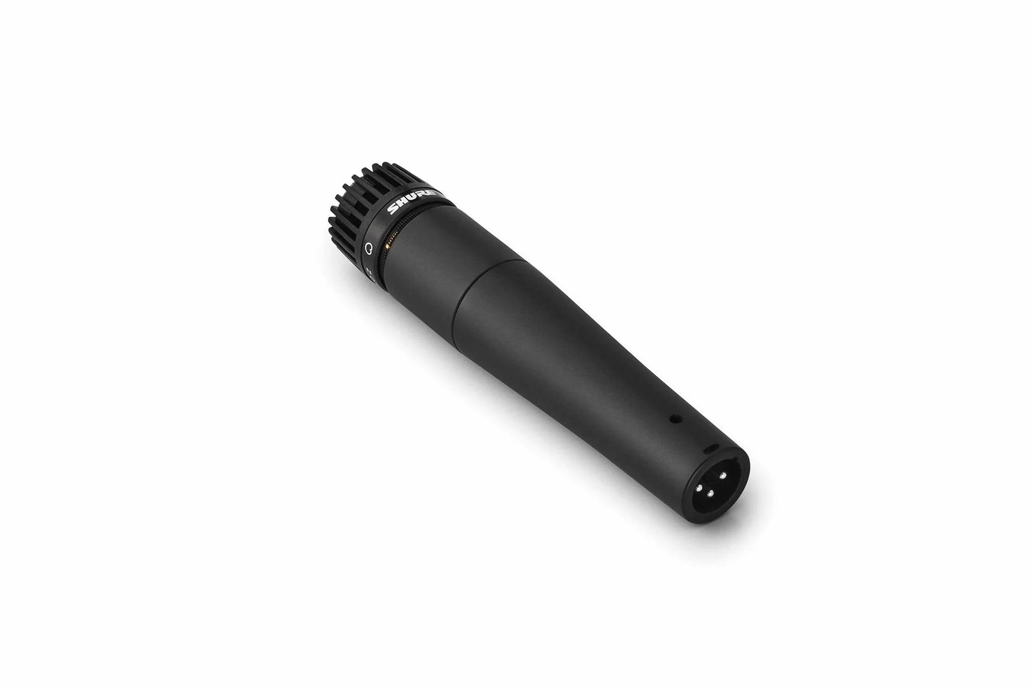 Shure SM57 Dynamiczny mikrofon instrumentalny z pneumatycznym mocowaniem wstrząsowym, klipsem A25D, torbą, złączem XLR