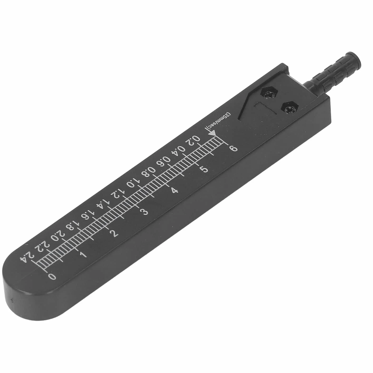 Linijka EKG, Narzędzie Pomiarowe ze Stali Nierdzewnej 0-2,4 Cala, Kompasy do Karmienia, Kreślarstwo, Wygodne Noszenie w Kieszeni (BLACK)