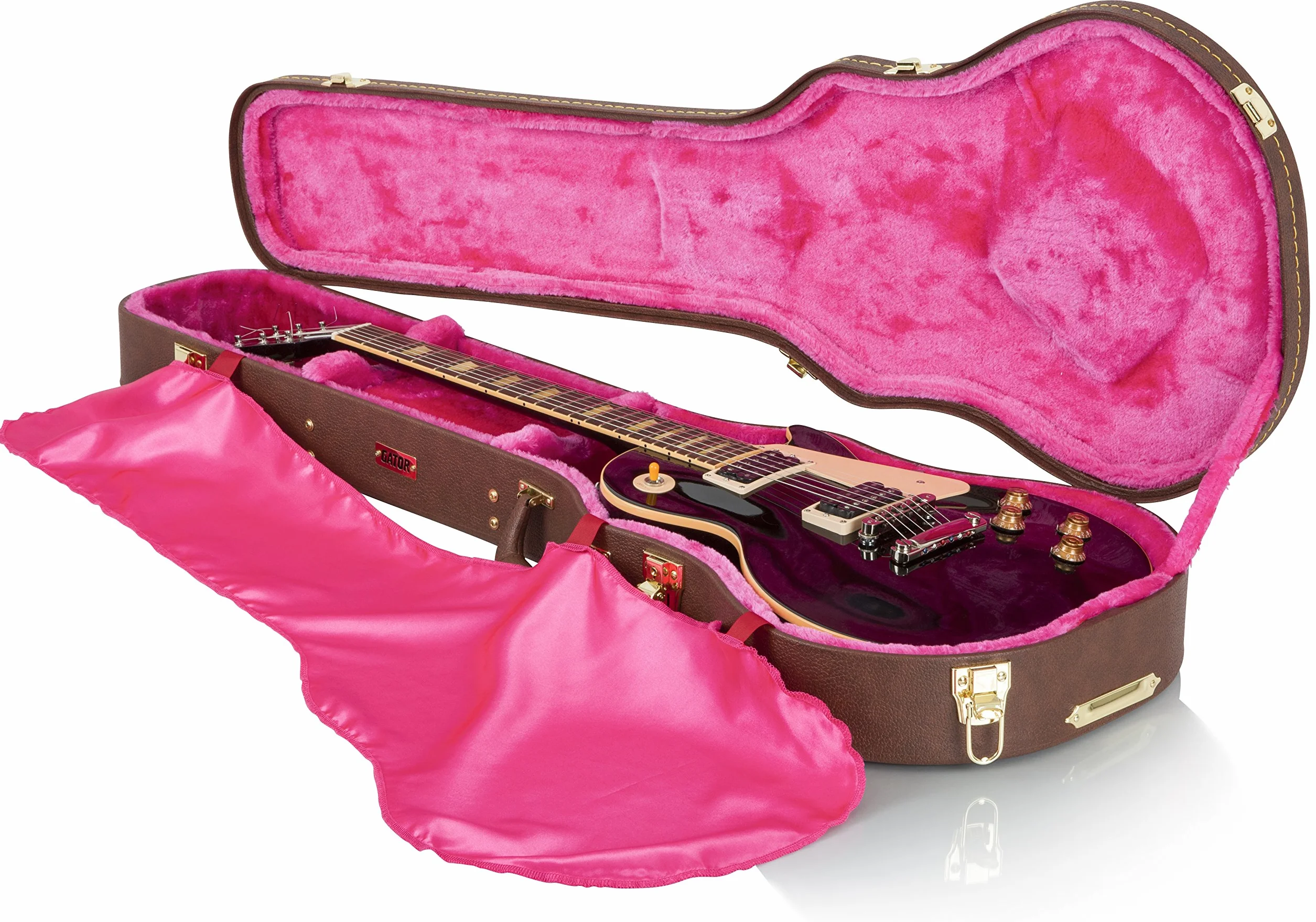 GATOR etui, brązowy, Geben Sie Gibson Les Paul ein, Klasyczny, kształt instrumentu