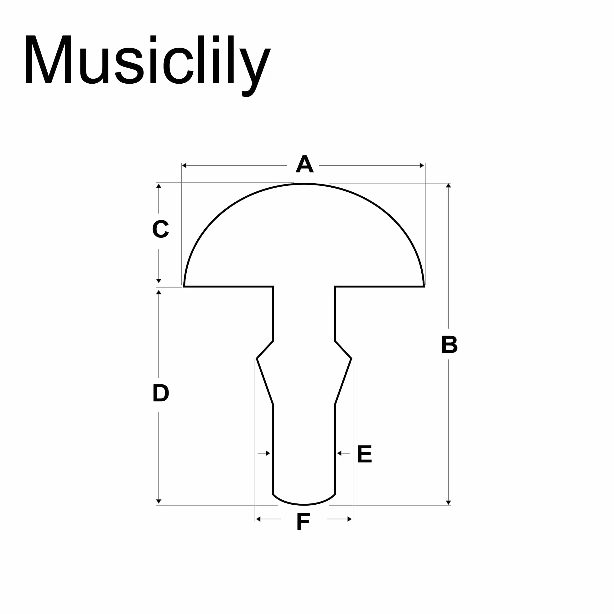 Musiclily Pro 2,0mm Stal Nierdzewna Drut Progowy Small Gauge do Gitary Banjo i Vintage Fender (24 Szt. Set)
