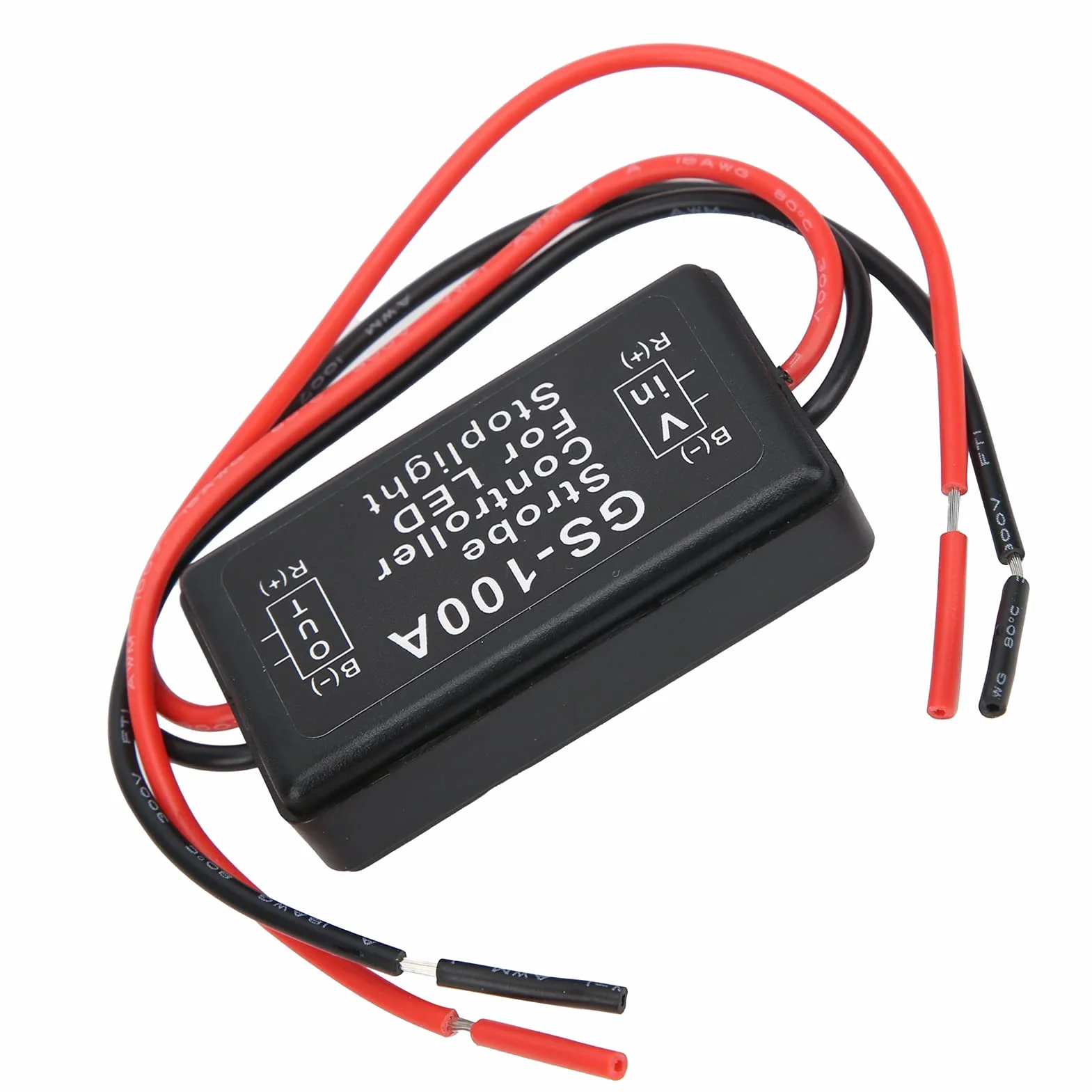 Sterownik Stroboskopu Światła Hamowania Plastikowy Moduł Sterowania Lampą Błyskową LED GS-100A 12-24VDC