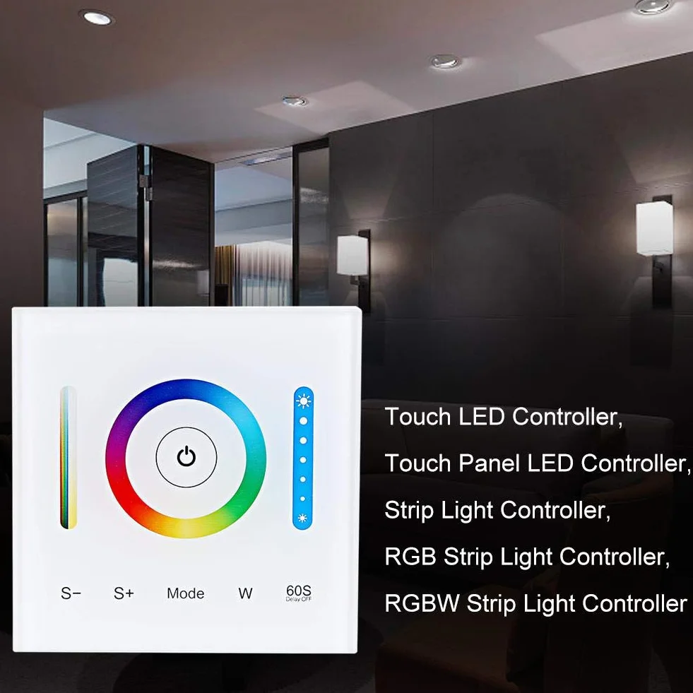 Sterownik LED do panelu dotykowego MIBOXER do zmiany koloru paska świetlnego RGB/RGBW/RGB + CCT.