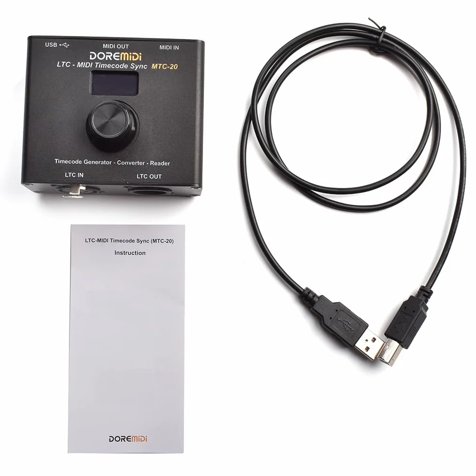 timecode Sync (MTC-20) Urządzenie do synchronizacji MIDI i SMPTE LTC