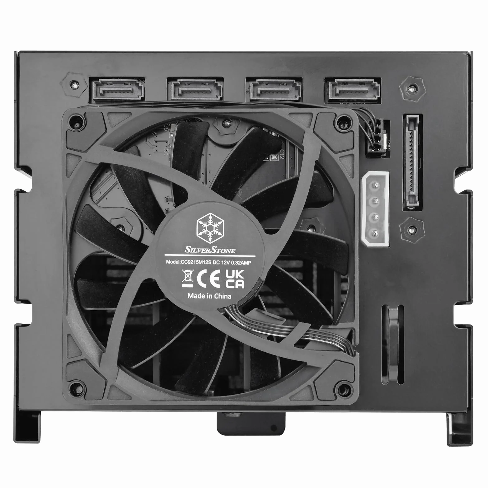 SilverStone Technology SST-FS304B-V, trzy kieszenie na urządzenia 5,25 cala na cztery 3,5-calowe gniazda SAS 12 G/SATA 6 Gbit/s z obsługą 9,5 mm Slim ODD