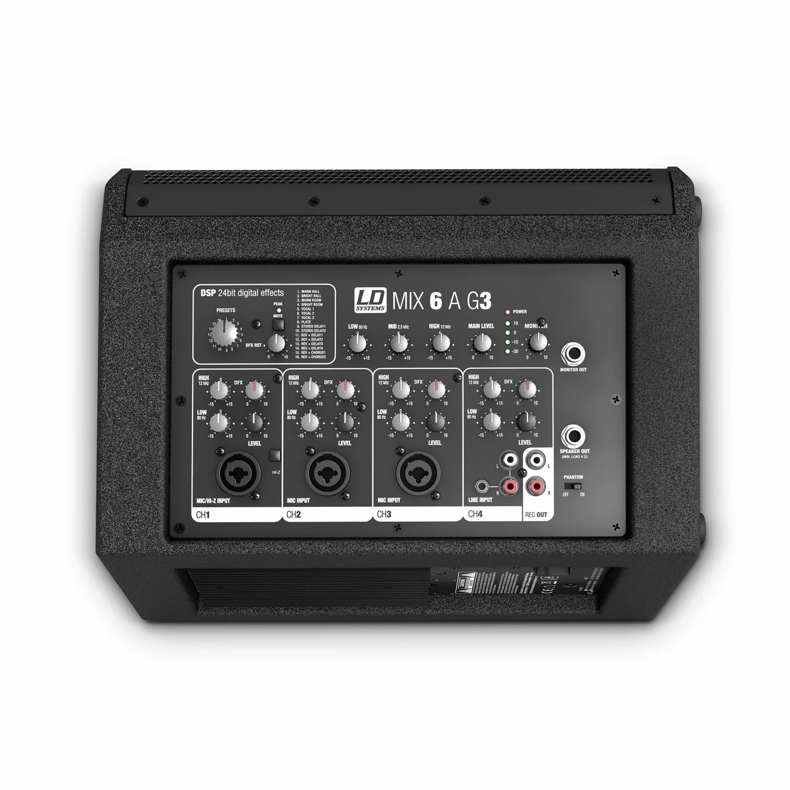 LD Systems Mix 6 A G3-2-drożny aktywny głośnik z wbudowanym 4-kanałowym mikserem