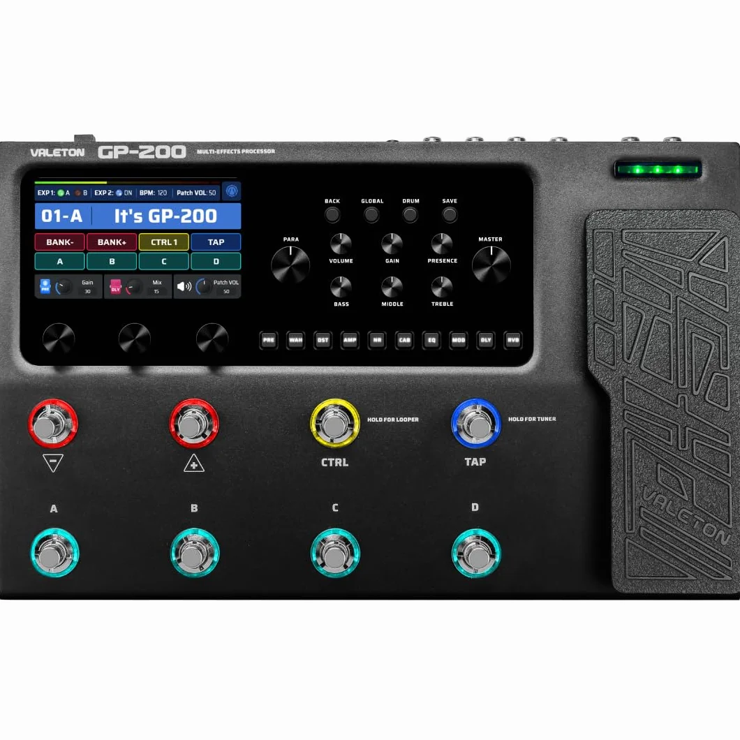 Valeton Procesor GP200 Multi Effects + Gig Bag Black Bundle