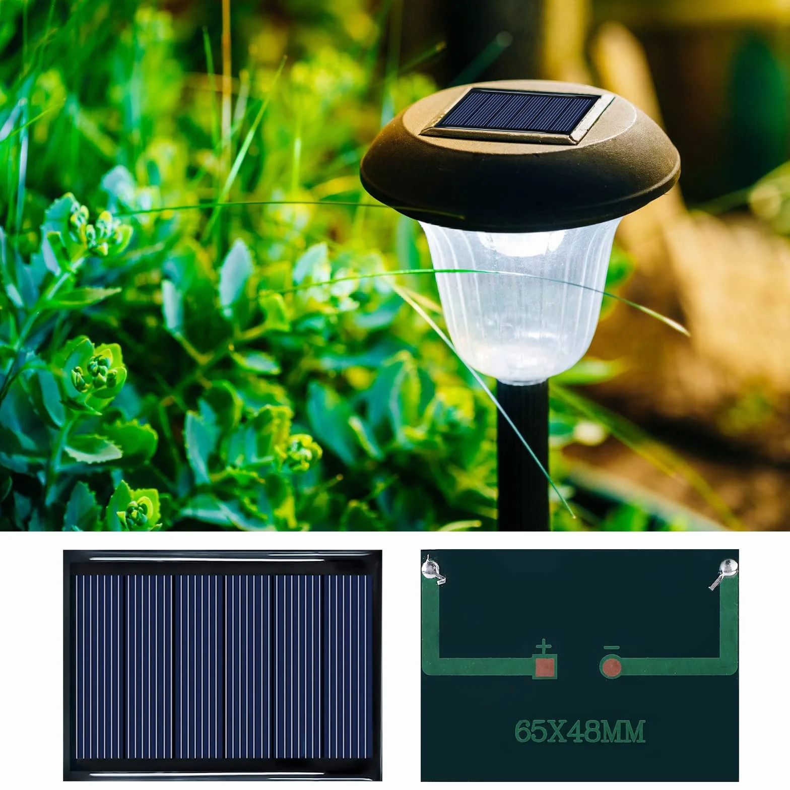 Micro Mini Panele Słoneczne: 15 Sztuk 3V 0.3W 65x48mm Mini Panel Słoneczny, Mini Panele Słoneczne Z Linią, Polikrzemowy Panel Słoneczny, Diy, Projekty Naukowe