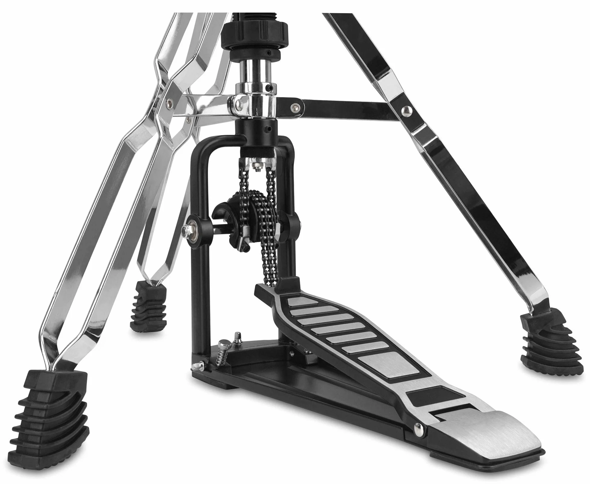 XDrum Stojak Hi-Hat Pro (stabilna płyta podłogowa, masywna podstawa z podwójnym łańcuszkiem, płynna regulacja napięcia sprężyny)