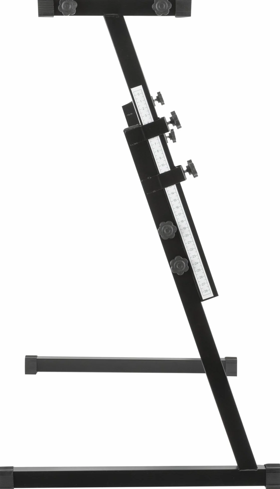 McGrey Stojak na klawiaturę Z z ergonomicznymi śrubami, wbudowana drabina do precyzyjnego pozycjonowania, regulowana wysokość 55-83 cm i gumowane nóżki zapobiegające zarysowaniom na podłodze