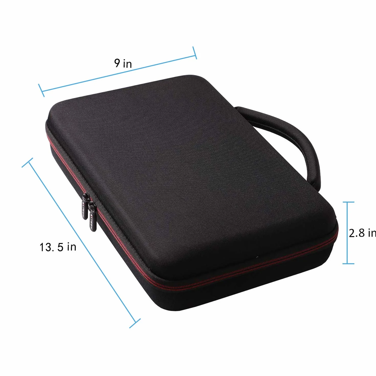 LTGEM Twarda torba transportowa do Akai Professional MPK Mini MKII & MK3 & MPK Mini Play | 25 klawiszy USB i kontroler klawiatury