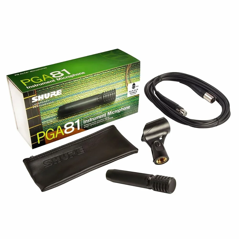 Shure Kardioidalny mikrofon instrumentalny PG ALTA z kablem XLR-XLR (PGA81-XLR)