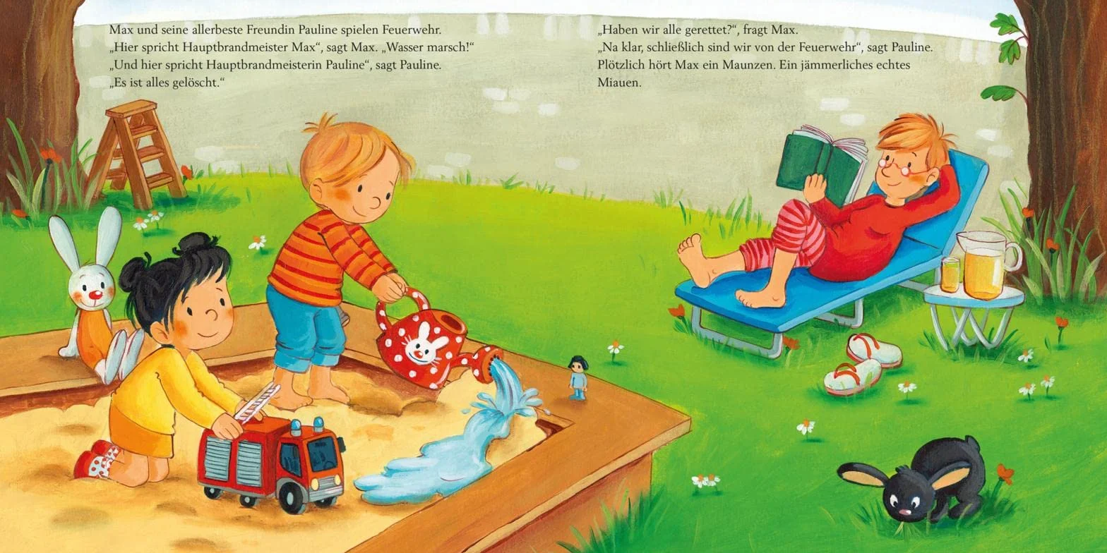 LESEMAUS 55: Max und die Feuerwehr: Spannendes Bilderbuch mit vielen Infos über die Feuerwehr und ihre Einsätze | Für Kinder ab 3 Jahren