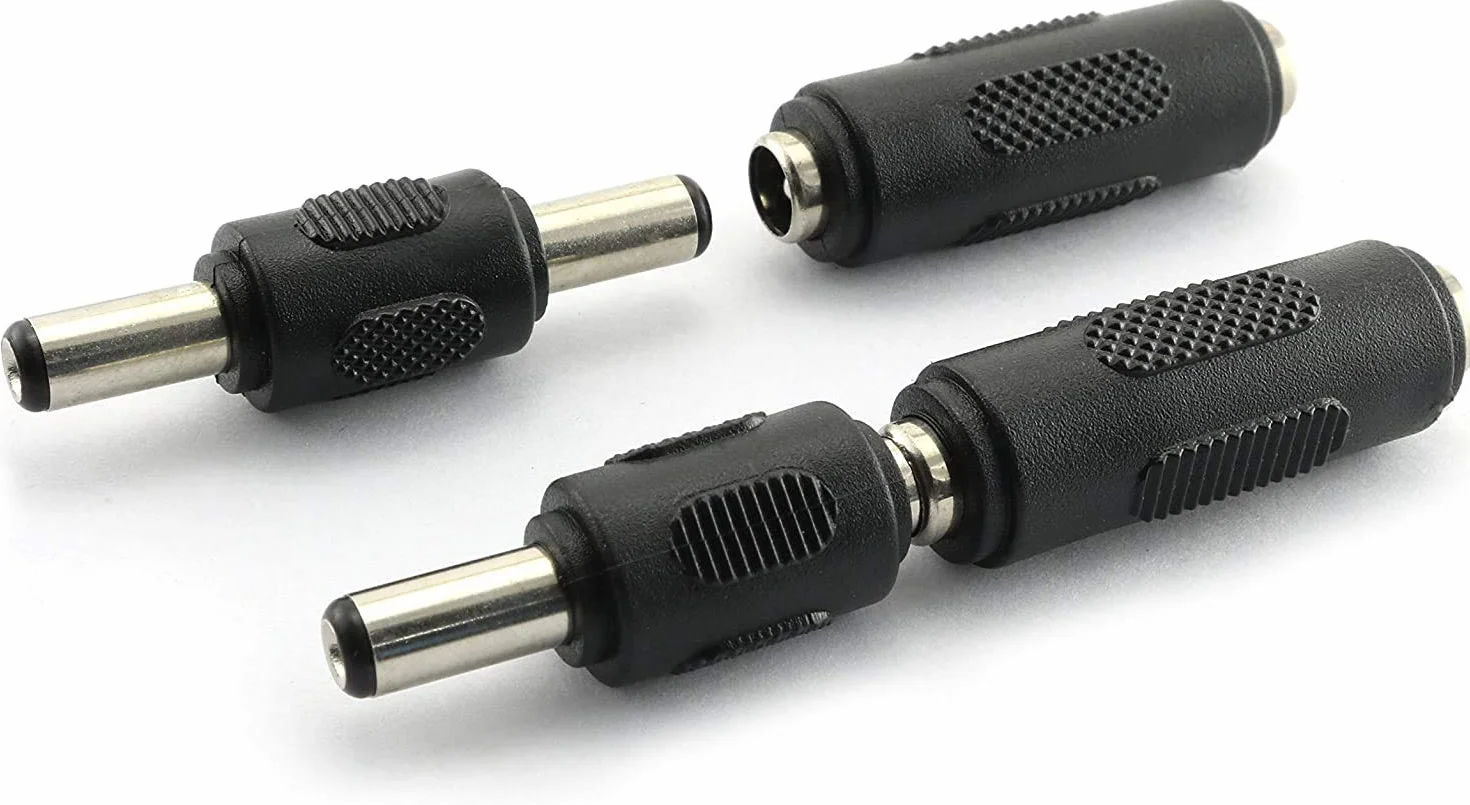 RUNCCI-YUN 12 sztuk 5,5 x 2,1 mm zasilacz prądu stałego, męski na męski adapter DC,żeński na żeński adapter DC
