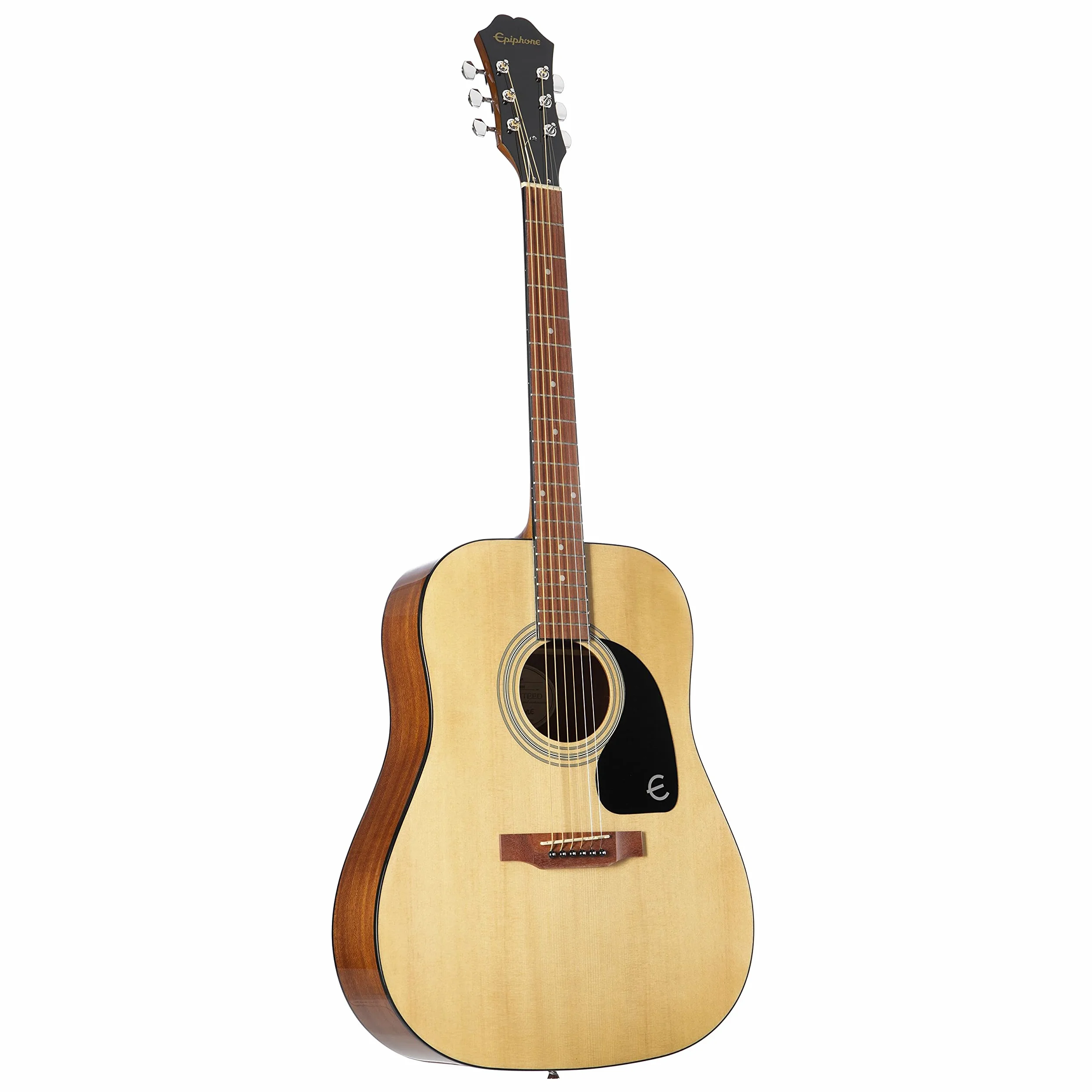 Epiphone DR-100 Dreadnaught gitara akustyczna, naturalne wykończenie, korpus mahoniowy, wybierz świerk, podstrunnica palisandrowa, skala 25,5