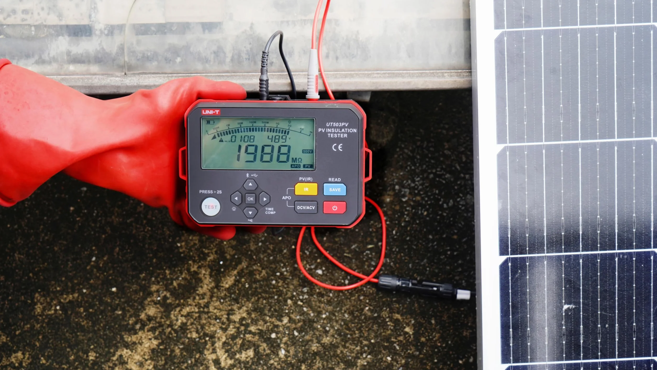 UNI-T Tester rezystancji izolacji PV UT503PV