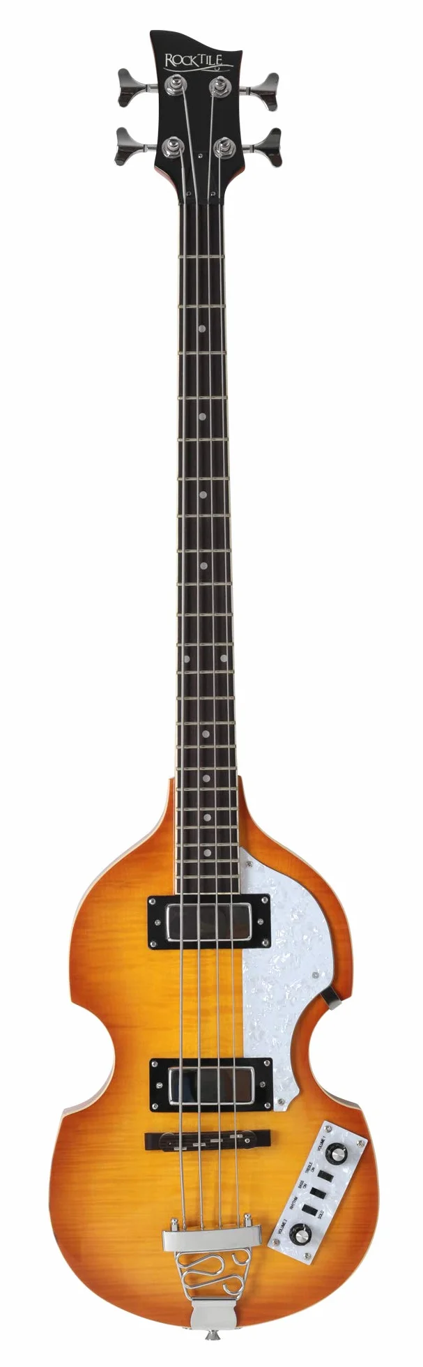 Rocktile VB-1 "Sir Paul" Vintage Beatbass - Bas skrzypcowy - Gitara basowa - Hollowbody - 2 humbuckery - Sunburst