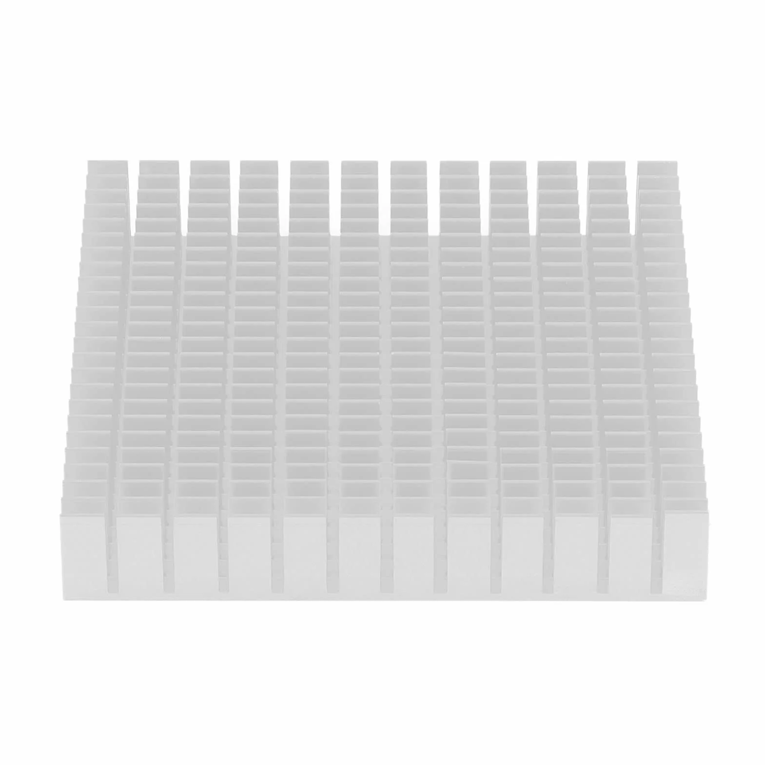 Aluminiowy radiator, uniwersalny mini 120 mm x 120 mm x 20 mm, moduł radiatora High Power do urządzeń półprzewodnikowych do CPU (biały)