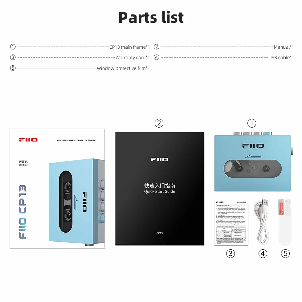 FiiO CP13 Magnetofon (przezroczysty)