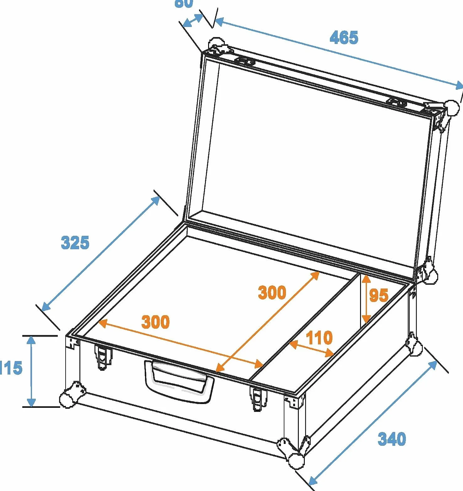 Omnitronic 3012621F K-1 uniwersalna walizka