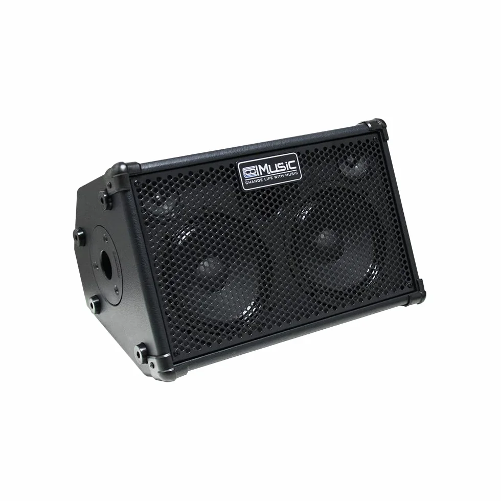 Coolmusic BP40D Wzmacniacz do gitary elektrycznej 80 W, Bluetooth, możliwość ładowania, efekt opóźnienia pogłosu, 6 wejść, 3-pasmowy korektor