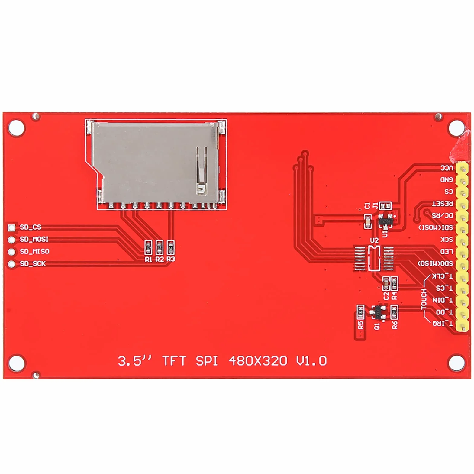 Moduł Ekranu LCD, moduł Ekranu LCD, Obszar AA 1,9 X 2,9 Cala TFT 3,5 Cala SPI Serial 480 X 320 Pikseli ILI9488 Układ Sterownika 4-przewodowy SPI, Wyświetlacze LCD